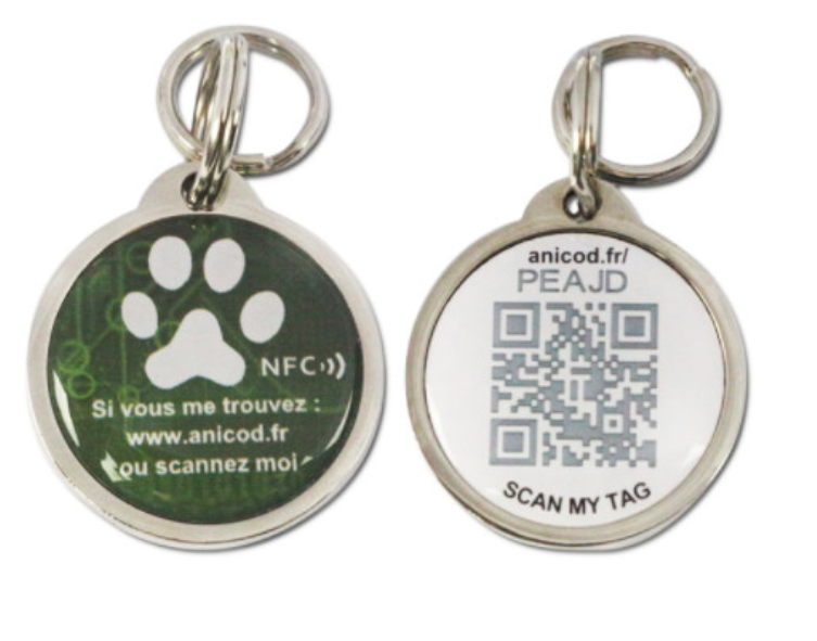 Epoxy Pet RFID Hard Tag NFC Zinc Alloy With Access Control System  HATP02